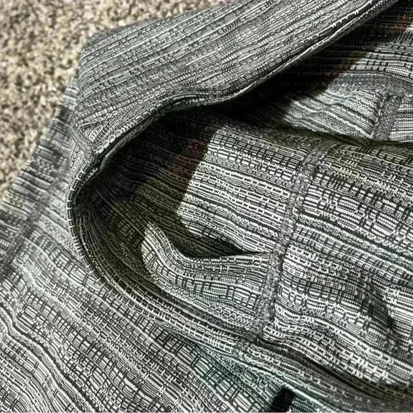 Athleta Gray Texture Tight Leggings Womens XS Stripe Yoga Stretch Athletic - Picture 5 of 10